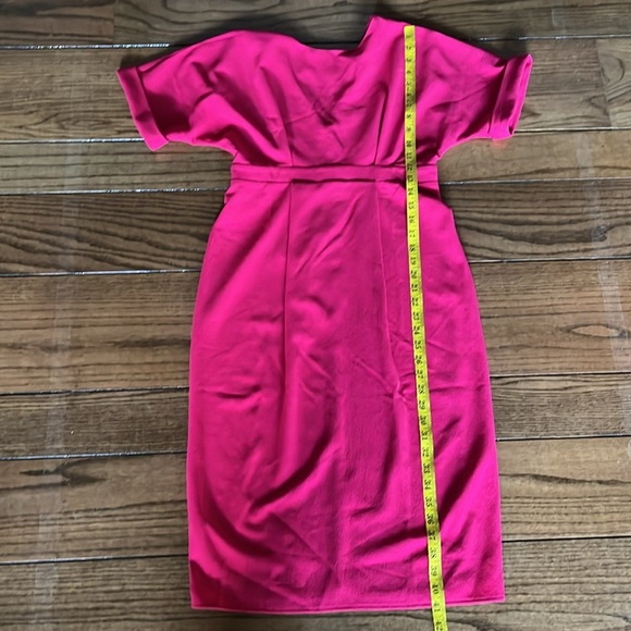 Asos Badgley Mischka Midi Pink Dress Size 4 - Picture 11 of 16